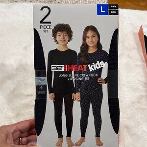 32 Degrees Kids Black Long Sleeve and Leggings Set